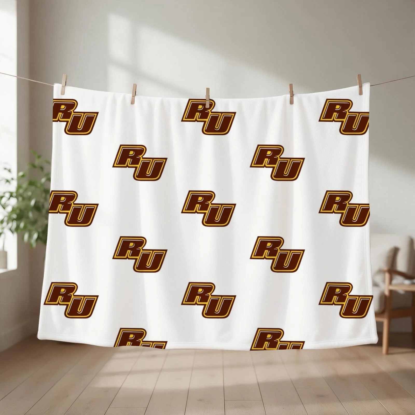 rowan university Throw Blanket couch cozy soft plush fuzzy picnic outdoor blanket