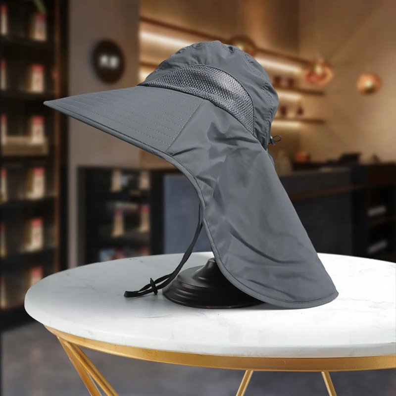 قبعة بحافة كبيرة من أشعة الشمس ، شال واقي من الشمس في الهواء الطلق ، قبعة شمس نتف الشاي ، رياضة المشي لمسافات طويلة ، 1 * ، الصيف