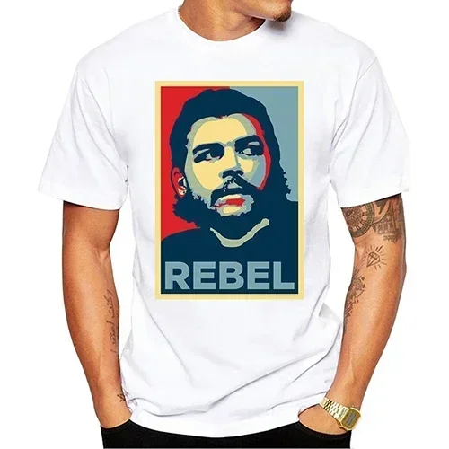 Short Sleeve Casual Tee Shirts Cool Design Tops 2024 Men New Fashion Che Guevara and Fidel Castro Printed 3D T-shirt