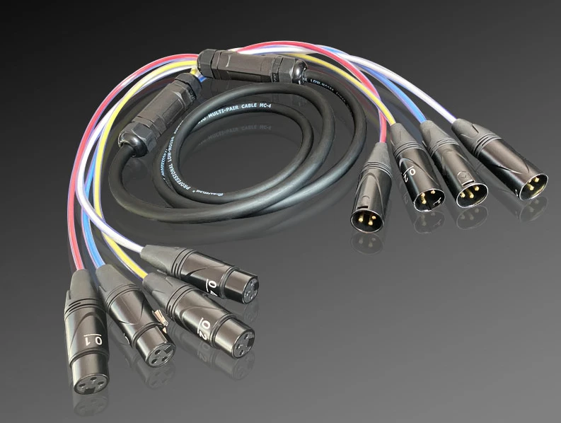 Line 4 4 channel 2 eight 8 core 12 channel microphone cable multi channel stage lighting audio signal cable