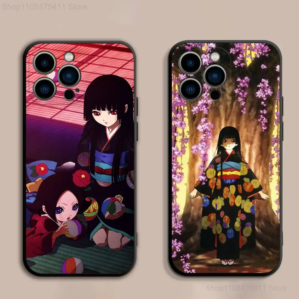 

Aime H-Hell Girl Phone Case For iPhone 17,16,15,14,13,12,Pro,Max,Plus,E,SE4,Air,Mini Black Soft Cover