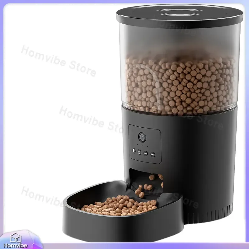 Smart Pet Feeder for Dogs and Cats WiFi Enabled Automatic Feeder with App Control Microchip Reader 3L Capacity Food Dispenser