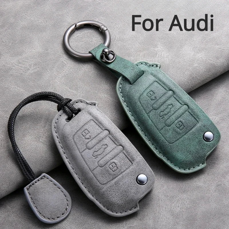 

For Audi A1 A3 A6 A6L Q2 Q3 Q7 TTS RS3 TT Allroad R8 S6 SQ5 RS4 Car Key Case Cover Car Key Accessoires