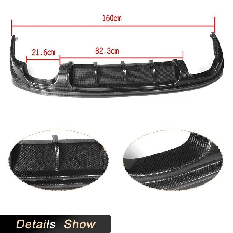 Alerón de labio difusor de parachoques trasero de fibra de carbono/FRP para Lexus IS ISF Sedan 4 puertas IS200T IS250 IS300 IS350 13-16 cuatro