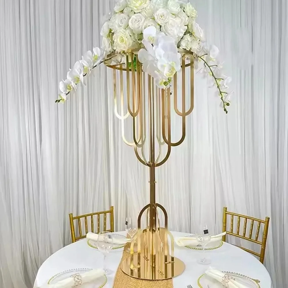 10pcs) Gold/sliver/white/black/ Table Centerpieces Flower Rack Riser Floral Display Pedestal Metal Flower Stand