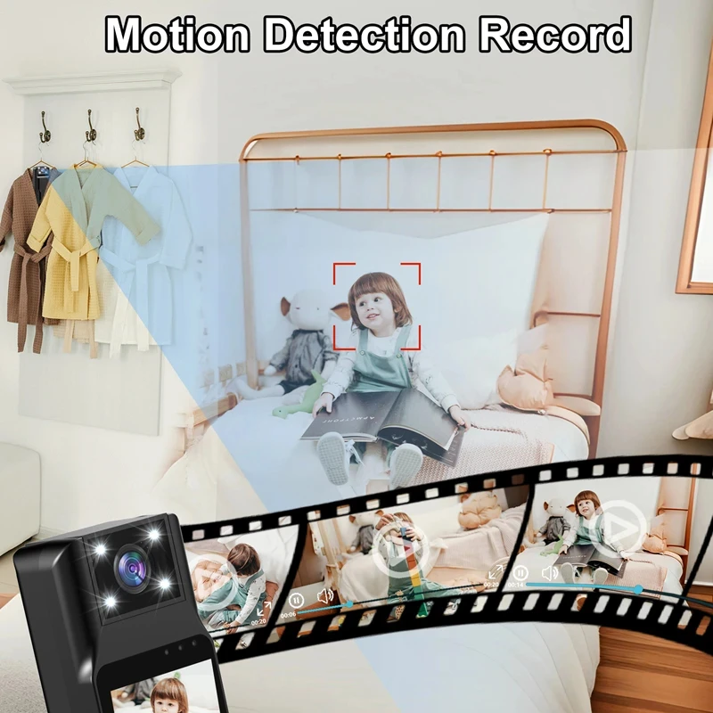 كاميرا VIVO الرياضية كاميرا صغيرة محمولة 4K HD واي فاي مشبك خلفي مغناطيسي مسجل فيديو رقمي يرتديها كاميرا الجسم للرؤية الليلية DVR #4