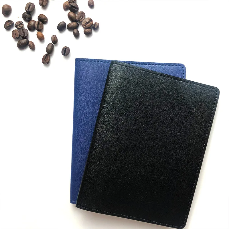 Solid Color Passport Cover Travel Passport Holder PU Leather Function Business Card Case For Women Men ID Card Holder