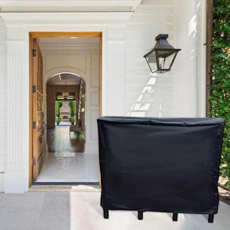 ชั้นวางฟืนขนาด 4.1 ฟุต ทำจากโลหะ วางซ้อนกันได้ จัดหมวดหมู่ได้ สีดำด้าน สำหรับเตาผิงทั้งภายนอกและภายใน สีดำ