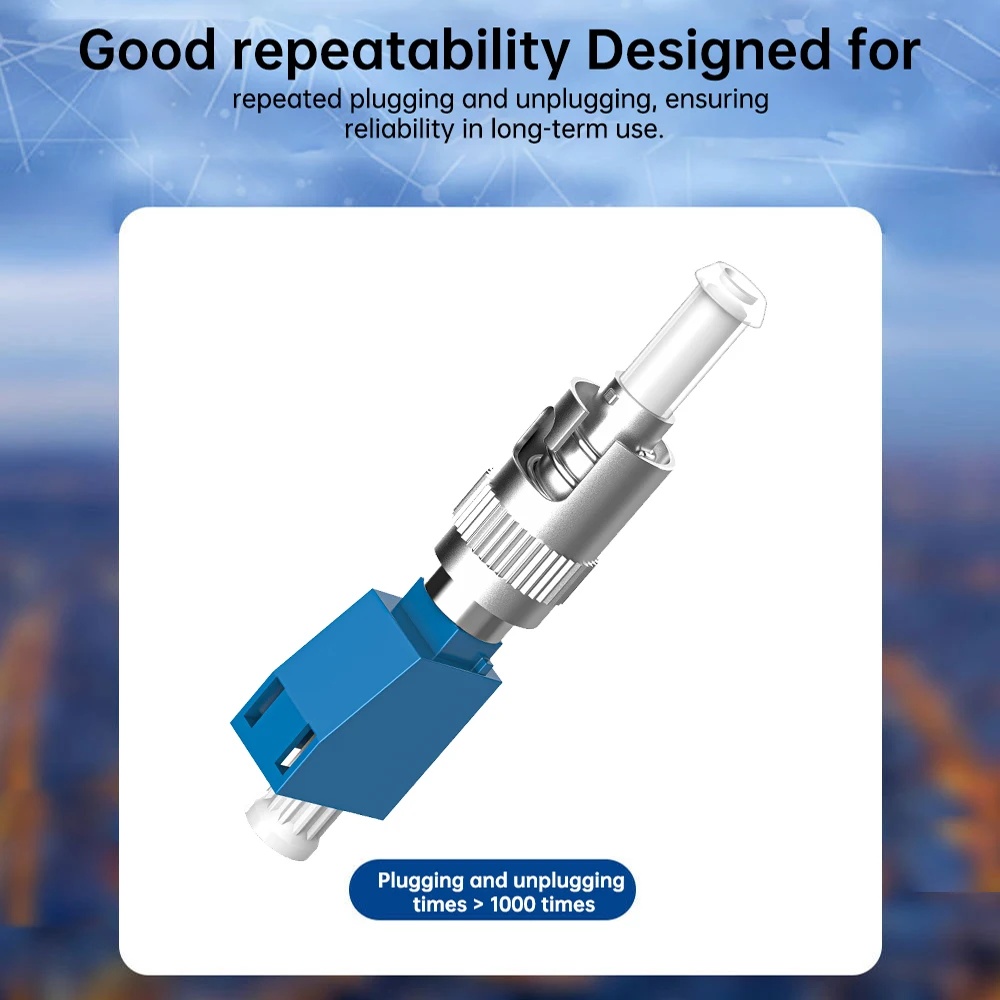 ZoeRax ST Male to LC Female UPC Simplex Optical Fiber Connector Adapter For FTTH Red Light Pen OTDR Optical Power Meter Coupler