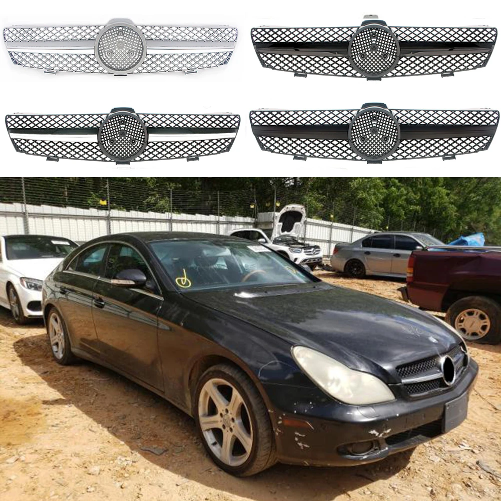 

Car Front Racing Facelift Grilles Upper Radiator Bumper For Mercedes Benz W219 CLS Class 2005 2006 2007 AMG Style