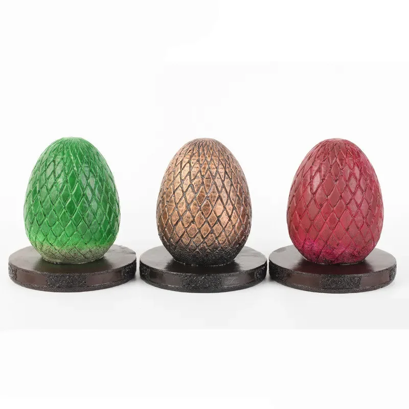

Movie Thrones Daenerys dragon egg figures Action resin statue Collection model home decoration Ornament bookshelves bookend gift