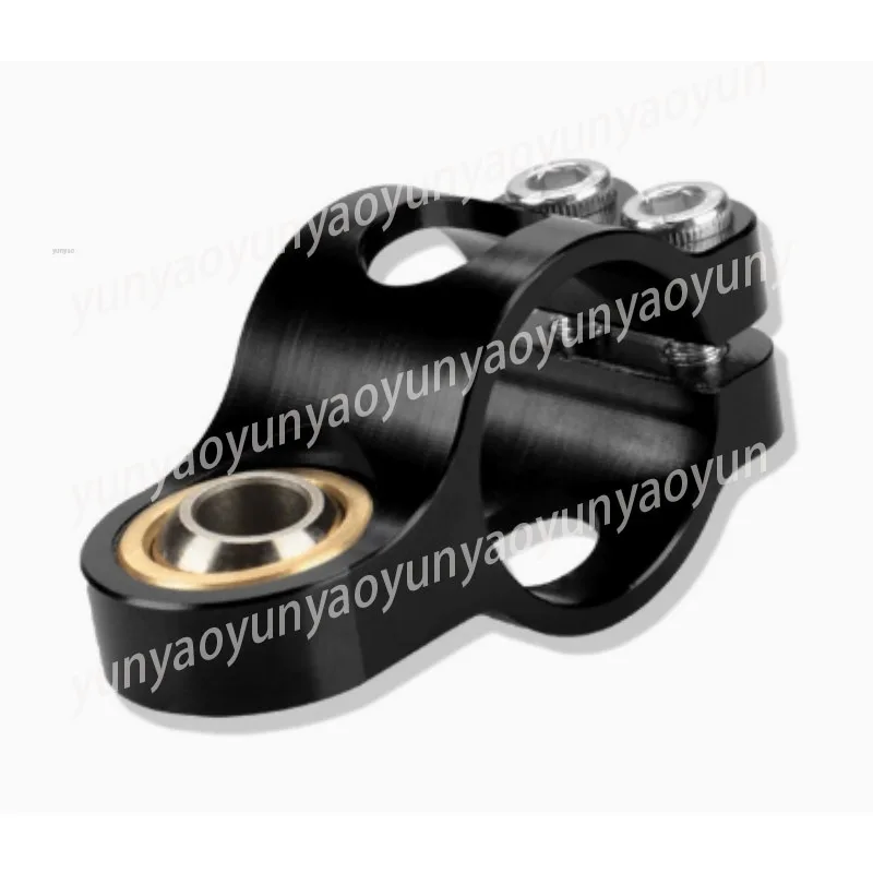 Motorcycle Steering Damper Mounting Kit, Titanium Ruler Bracket Fixture Adapter, Retrofitted Universal Fixed Base