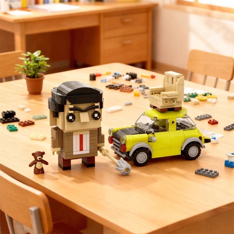 

Мини-фигурка MOC, милый коллекционный подарок, маленькие шпильки, подходят для кирпичных систем для домашнего стола, дисплей на день рождения для детей