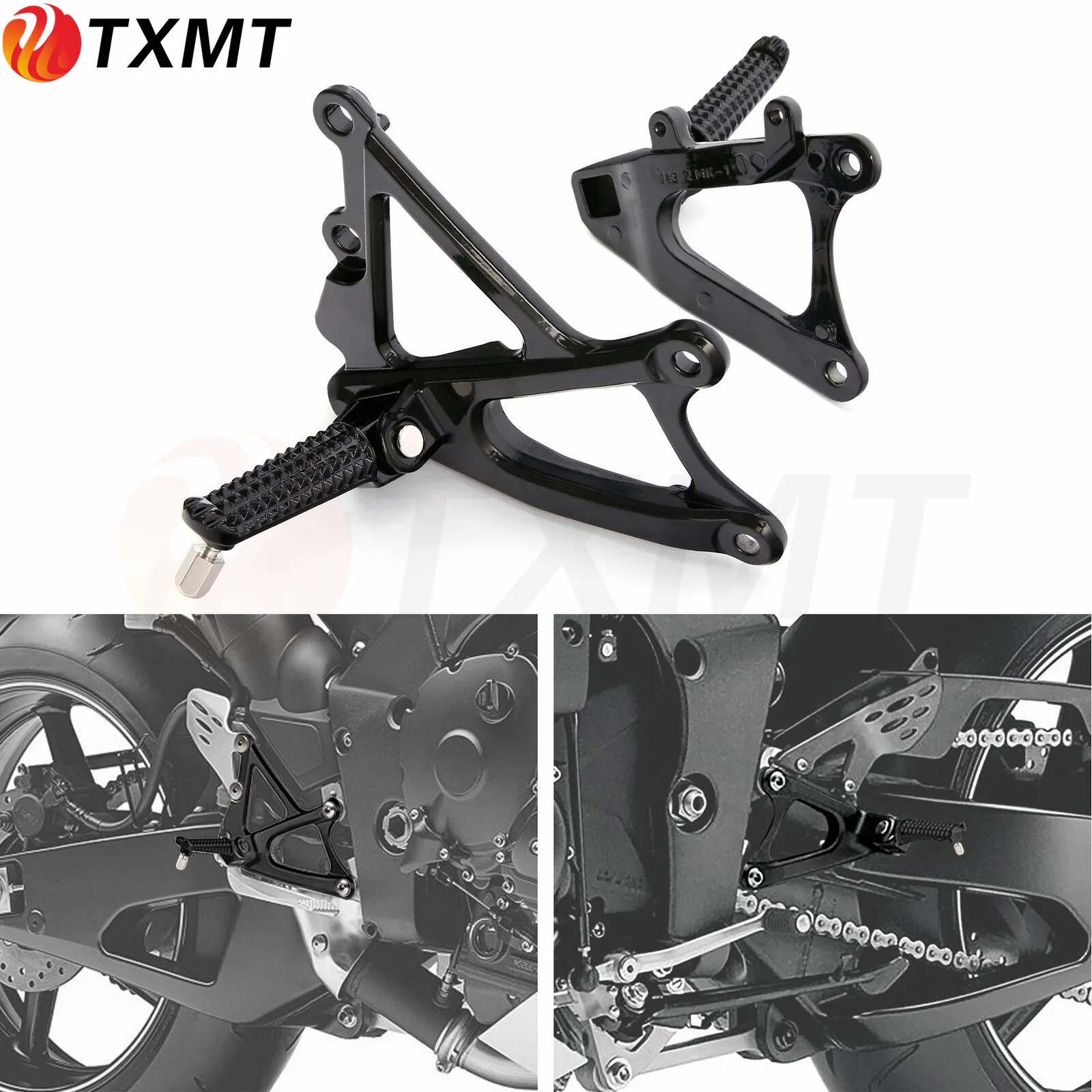 

For Yamaha YZF1000 R1 2009-2014 Front and Rear Foot Pedal Triangle Support Assembly