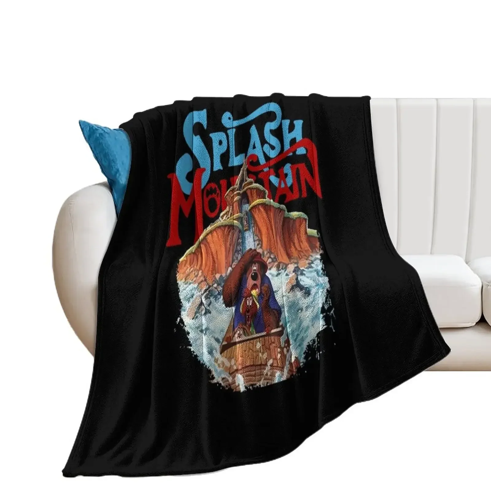 goodbye splash mountain T-Shirt Throw Blanket Plaid on the sofa Luxury Throw warm winter Thin Blankets