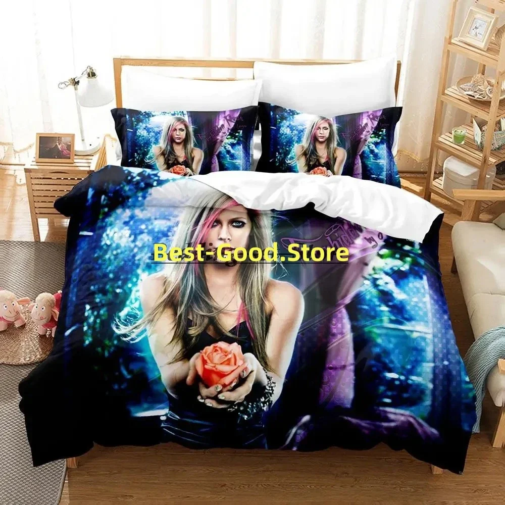 Avril Ramona Lavigne Bedding Set Single Twin Full Queen King Size Bed Set Aldult Kid Bedroom Duvetcover Sets 3D Bed Sheet Set