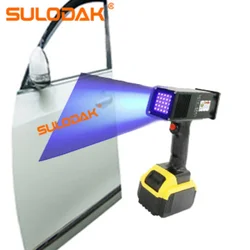 Portable Recharged Uv Lamp Automotive Sheet Metal Wireless Curing Lamp Paint Spraying Car Paint Flaw Detection LEDUV Curing Lamp