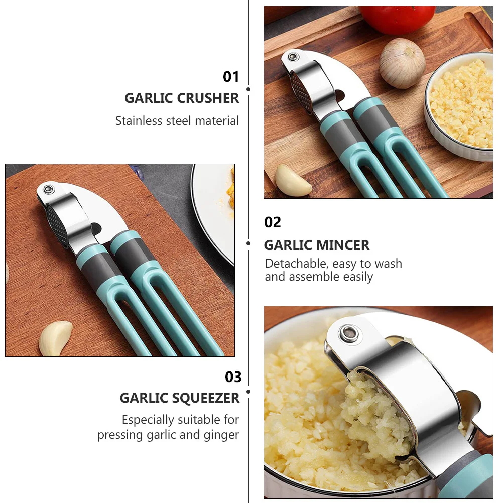 

Press Tool Detachable Easy Wash Uniform Press Holes Squeezer Mincer Ginger Kitchen Garlic Squeezer Garlic Crusher Crusher
