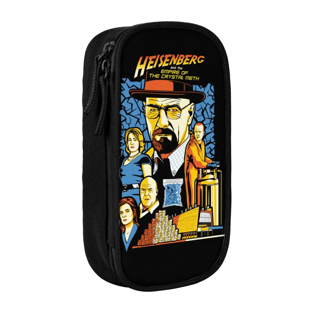 

Breaking Bad Pencil Cases Classic Heisenberg and the Empire of the Crystal Meth Pen Box Bag Big Capacity Cosmetic Pencilcases