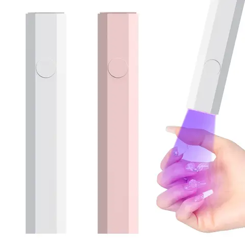 Handheld LED UV Nail Light with Timers, USB Rechargeable Portable Cordless Nail Dryer for Fast Curing, Gel Nails & Manicure Art