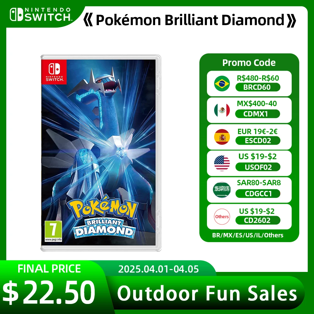 Pokemon brillante Diamond Stander Edition - Nintendo Switch Game ofertas juegos cartucho tarjeta física 6,7 GB Nintendo Games