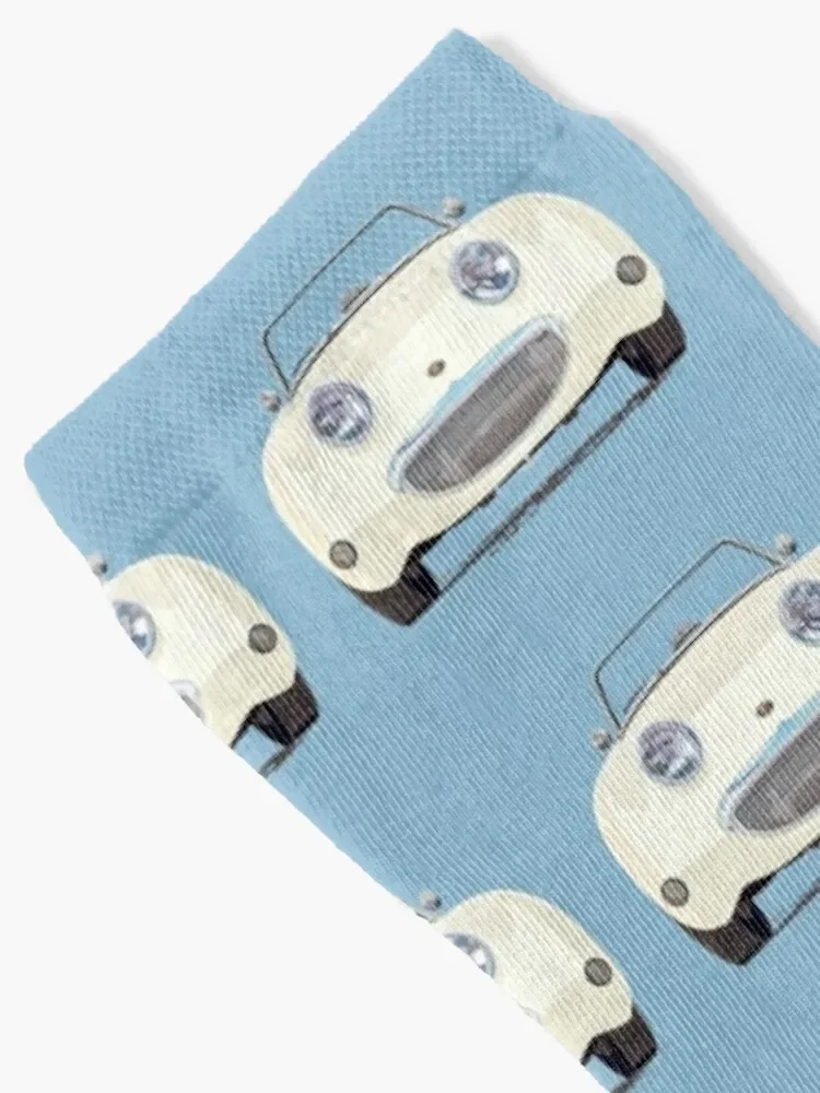 Old English White Frog Eye/Bug Eye Sprite, the little 'Healey' with a big smile Socks cycling short Mens Socks Women's