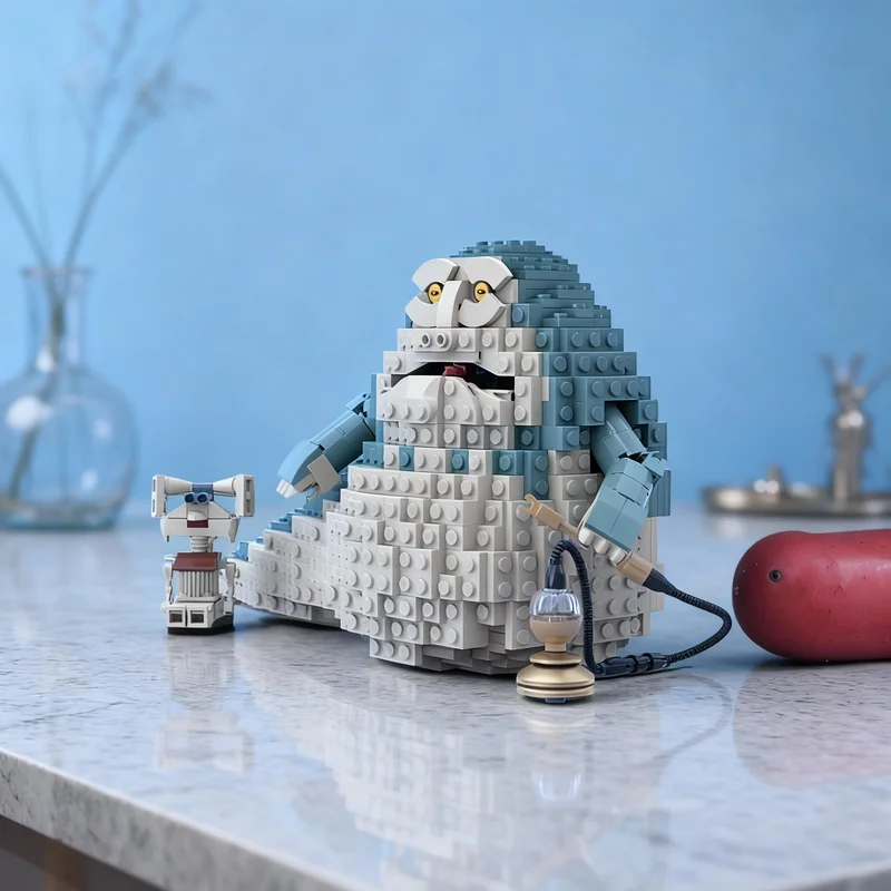 953pcs MOC Jabba The Hutt Pet Pipe Star Battle Model Toy Building Blocks Tabletop Decor, Small Decor, Home Decor Home Decor Gift