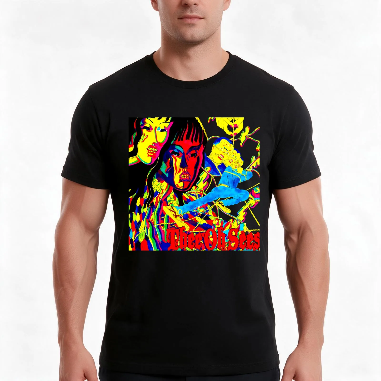 The Hidden Mystery Behind Thee Oh Sees T-Shirt Summer Casual Cotton Tee Oversized Streetwear Tops Vintage Graphic Print
