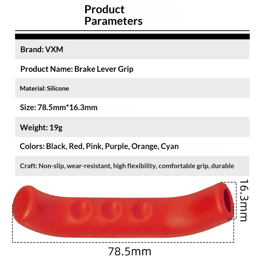 Mountain Bike Brake Lever Covers, Silicone Brake Handle Protectors, Bicycle Handlebar Covers, Cycling Equipment Accessories