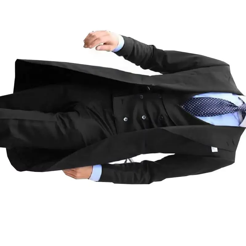 Men's 3-Piece Peak Lapel Long Tail Coat Blazer Vest And Pants Set Formal Wedding Ceremony Evening Party Outfit