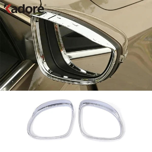 For Volkswagen Tiguan 2009-2016 /USA Model 2009-2017 Sun Rain Guard Shield Deflector Trim Side Door Mirror Cover Decoration