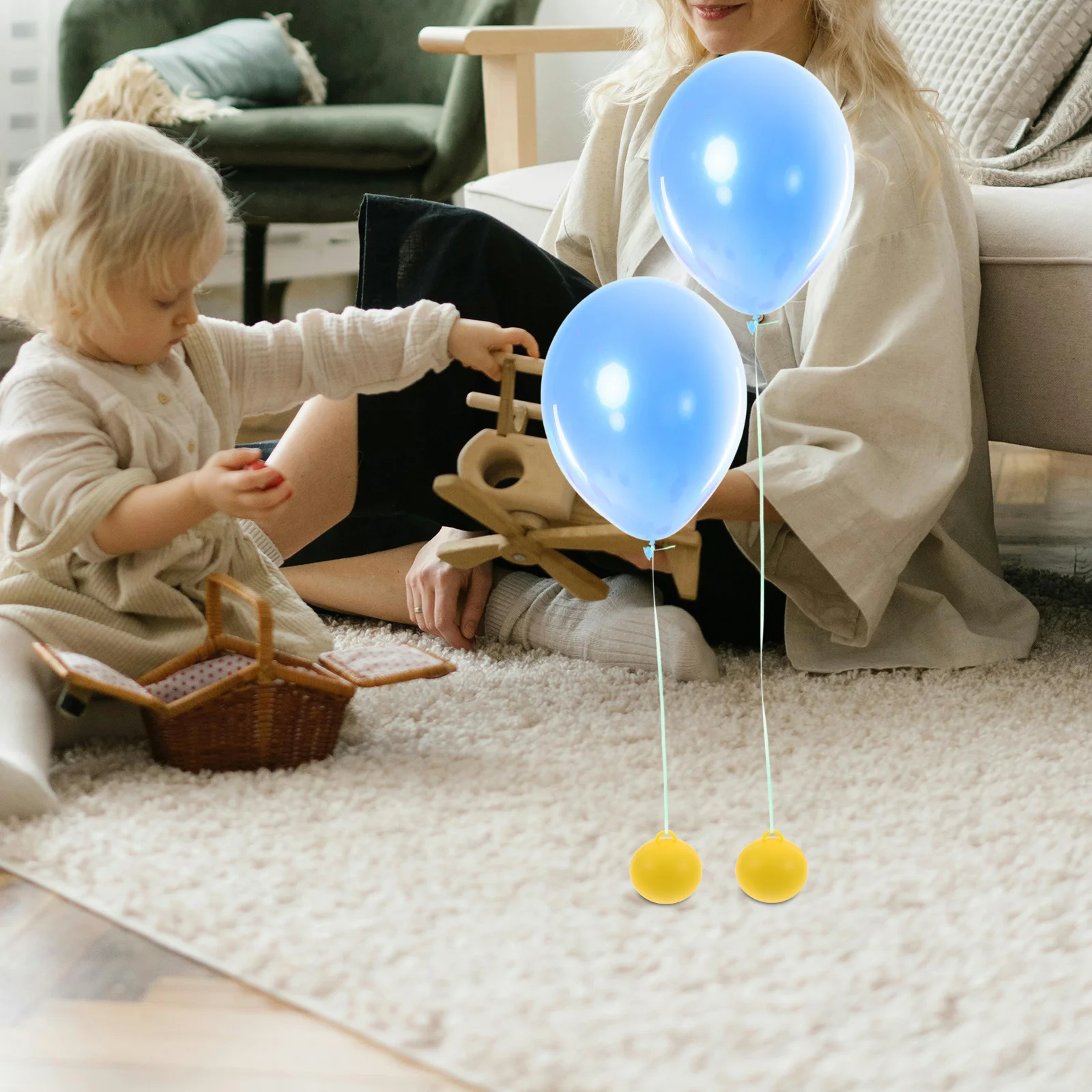 

6Pcs Balloon Heavy Weights Plastic Foil Pendant for Wedding Birthday Party Table Decorations Outdoor Decorations