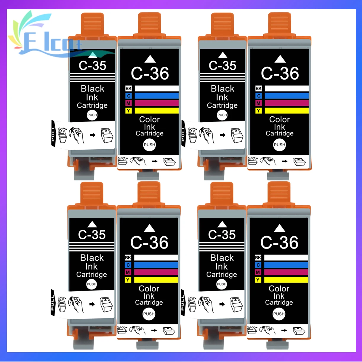 PGI-35 PGI35 CLI-36 CLI36 картридж для Canon PGI-35 PGI35 совместимый с принтером Canon IP100 IP110 TR150 Mini260 Mini320