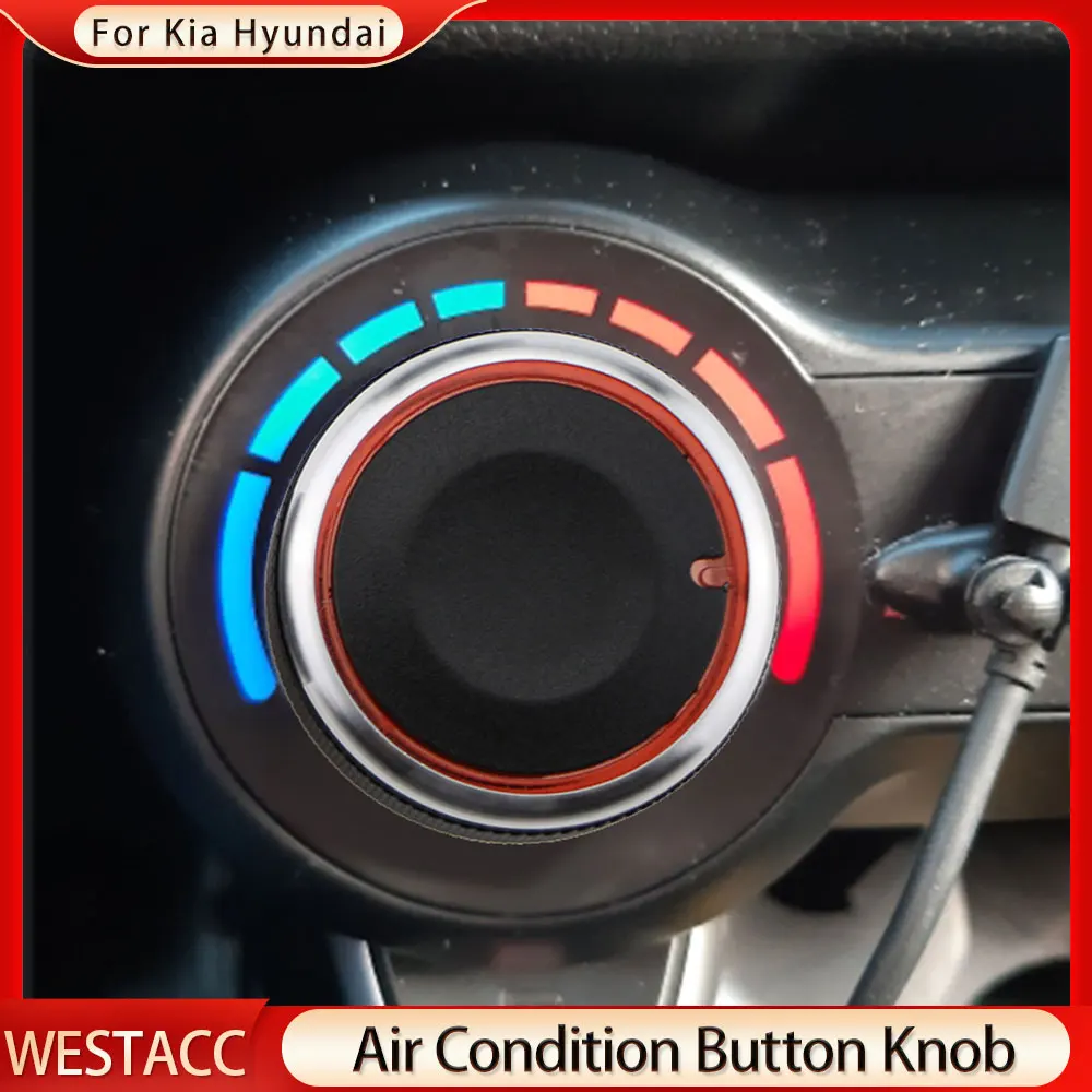 2 pz/set manopola aria condizionata per auto AC manopole interruttore di controllo del calore per Hyundai Solaris 2017 - 2021 per Kia Rio K2 KX Cross