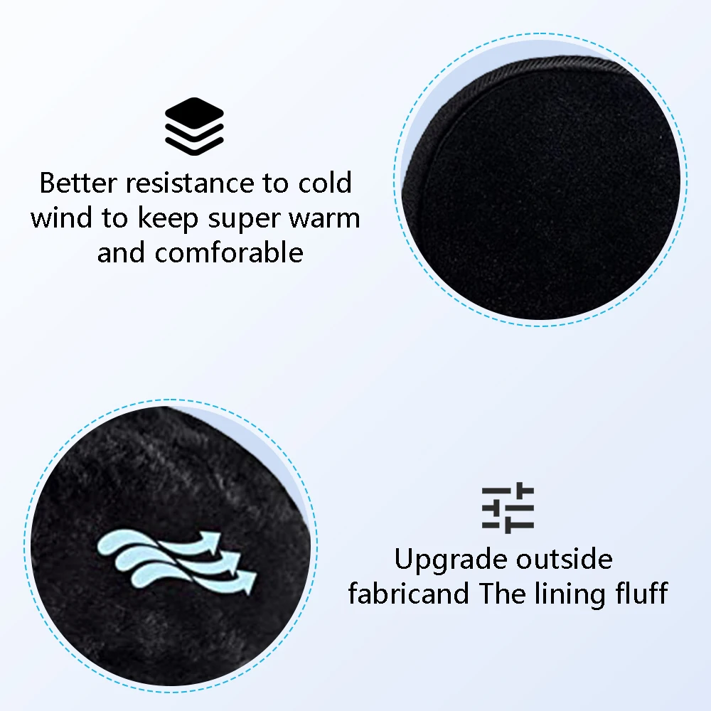 Wireless Ear Muffs, Earphone Warmer Earmuffs, Bluetooth Headphones Men\'s Women Winter Thick Casual Cap, Sports Muff