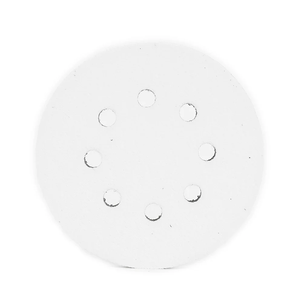 2Pc Soft Interface Pad 5Inch 125mm 8 Holes Soft Sponge Interface Pad Hook  Loop Sanding Pads For Sander Automobile Abrasive Tool