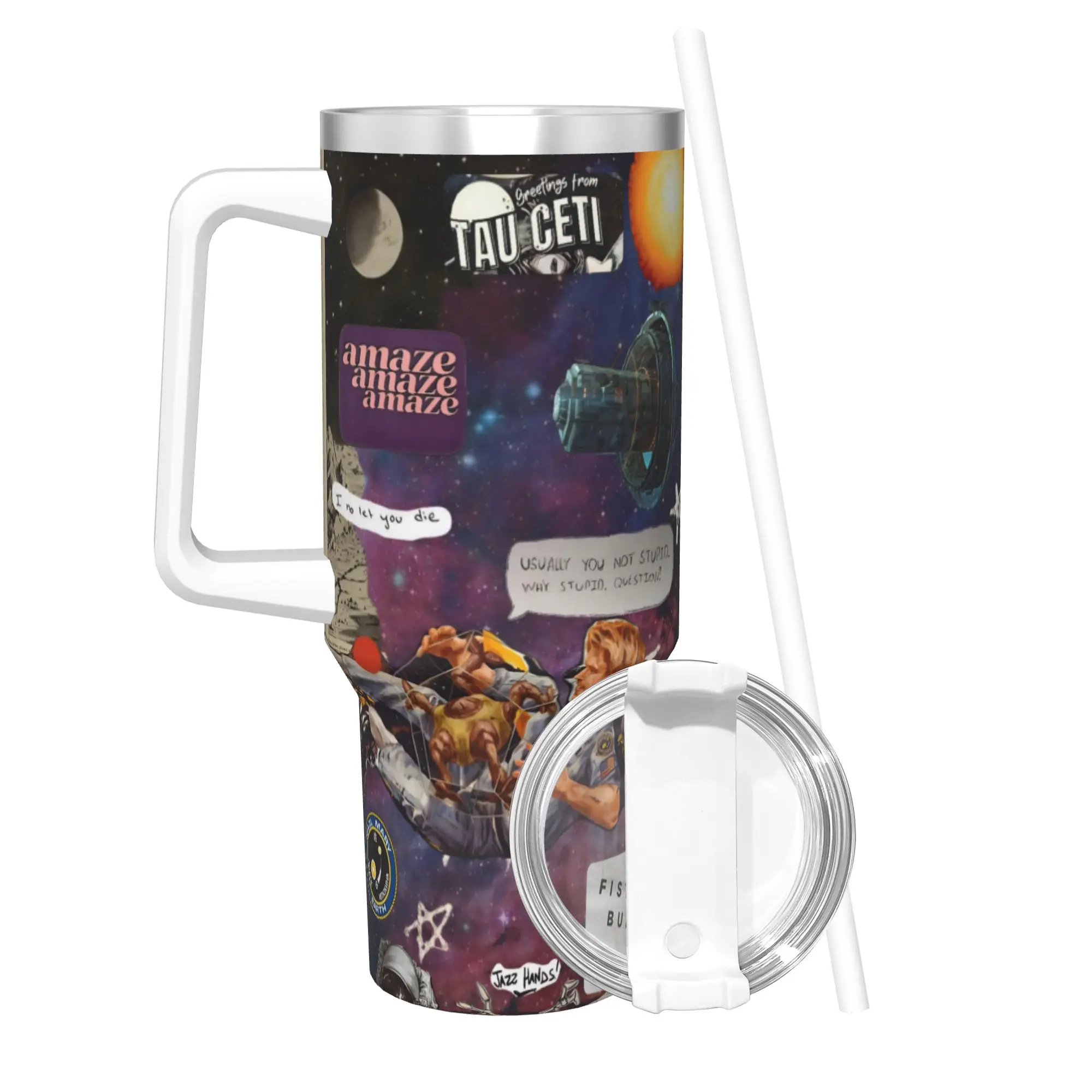 Project Hail Mary Movie 2026 Insulated Tumbler with Lid  Stainless Steel Coffee Mugs Outdoor Portable Car Bottle Cups 40oz