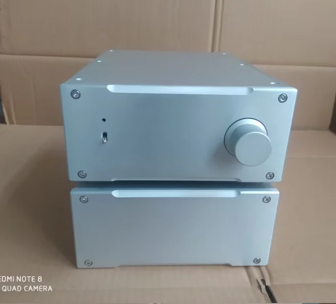 Single knob All aluminum amplifier chassis / Preamplifier case / AMP Enclosure DIY box (200 *90*268mm)