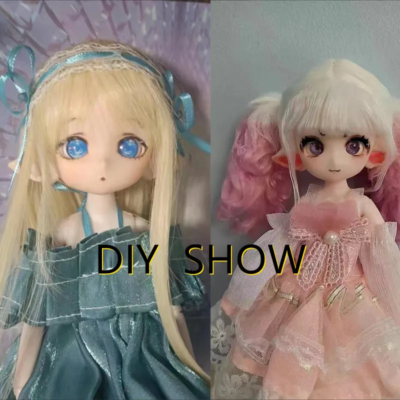 Elf Puppe Offene Kopf 1/6 Bjd Puppe Puppe Make-Up Kopf oder Ganze Puppe 24cm Puppe DIY Handgemachten Puppen Kinder spielzeug Mädchen Puppe