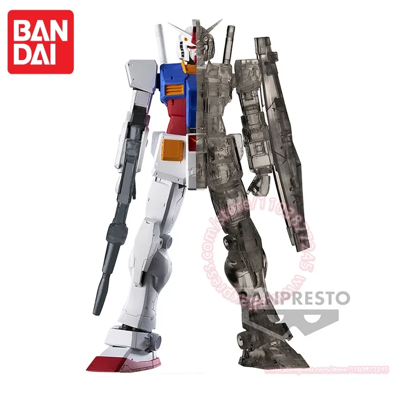 

Модель Bandai, мобильный костюм Gundam, фигурка, интерьер, черная полупрозрачная структура, RX-78-2, украшение, подарок на день рождения, детская игрушка