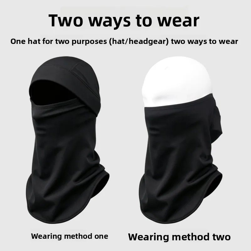 Winter Thermal Headgear Skiing Dual Purpose Mask Outdoor Cold Protection Face High Elastic Breathable Neck Cover Men Women
