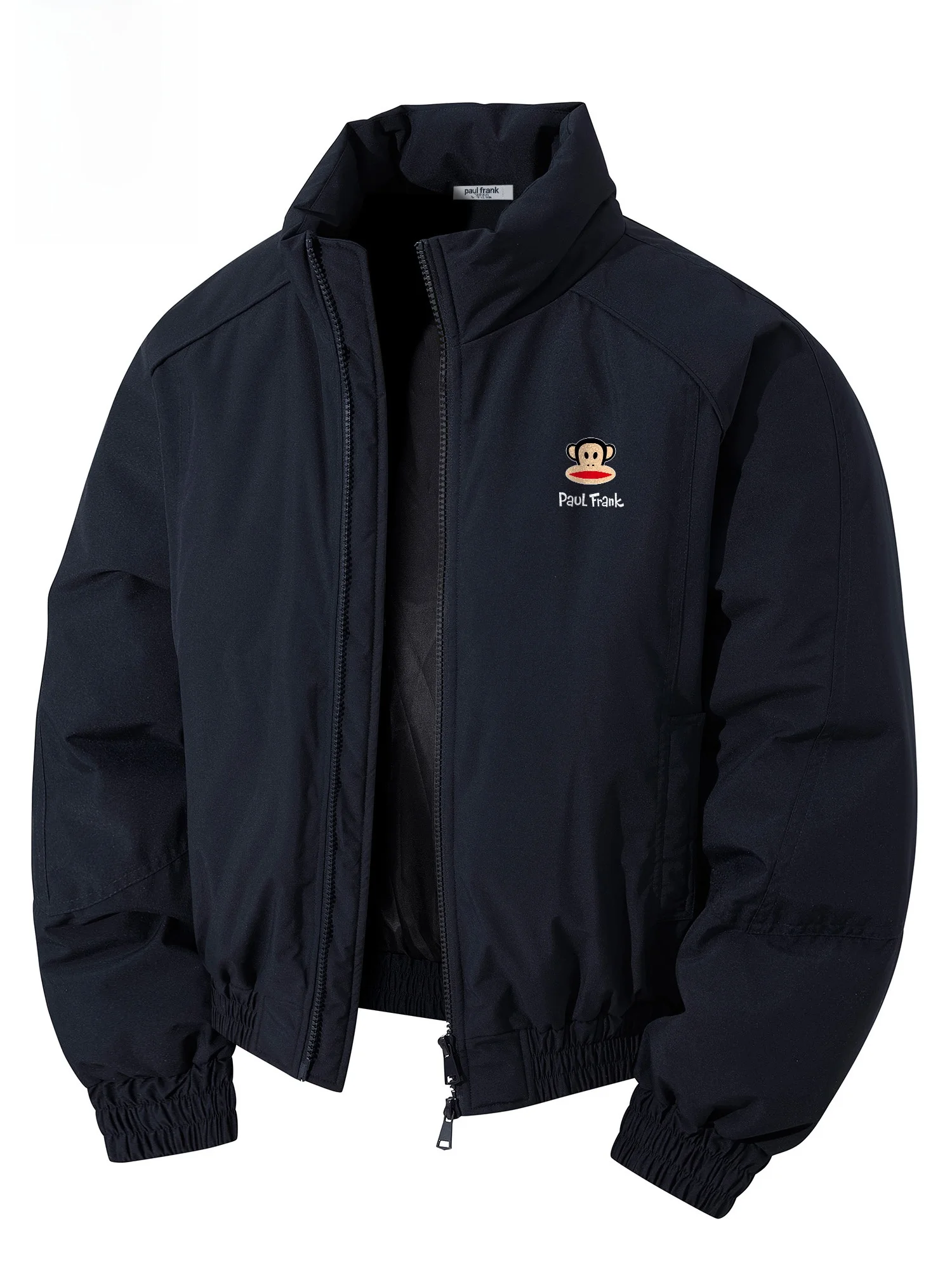 

Мужская зимняя утепленная рабочая куртка Paul Frank из хлопка, новая повседневная теплая хлопковая одежда, верхняя одежда Large Mouth Monkey