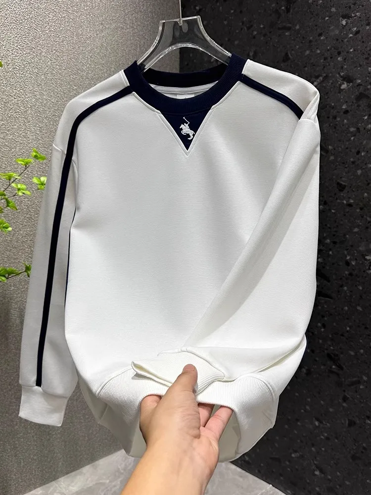 

Men's Casual Sweatirt Hoodie Embroidered Battle Design Street Sle Trendy Loose Fit Long Sve round Ne Top