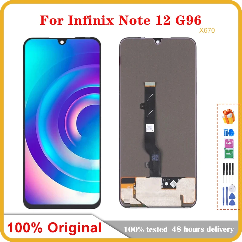 

6.7" Original AMOLED For Infinix Note 12 G96 X663 X670 LCD Display Touch Screen Digitizer Assembly X663C X663D Replacement Part