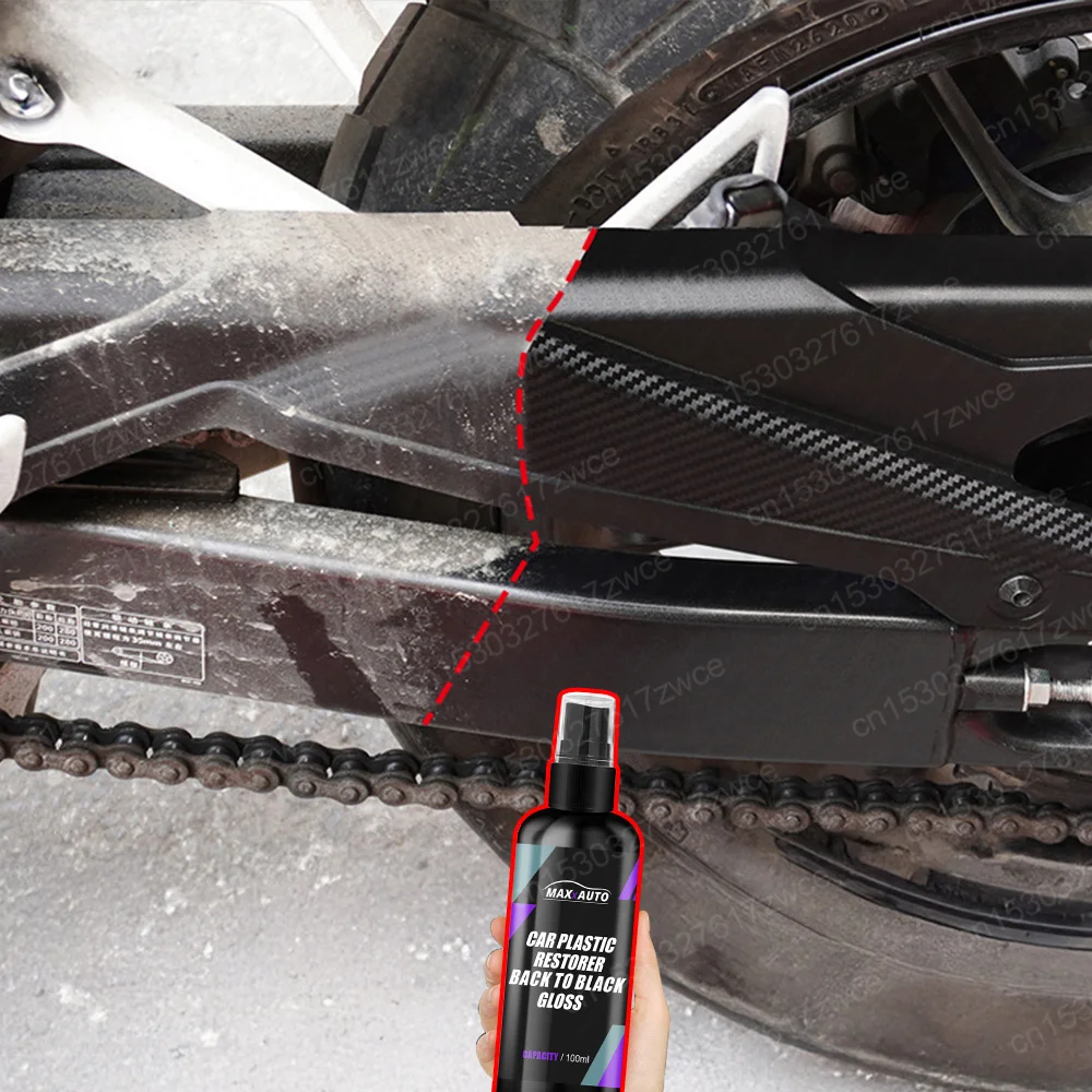 Motorrad Auto Kunststoff Restaurator Beschichtungsmittel Auto Kunststoff Gummi Außen Reparatur Sauber Aktualisierung Restaurierung Mittel Schwarz Erhellen