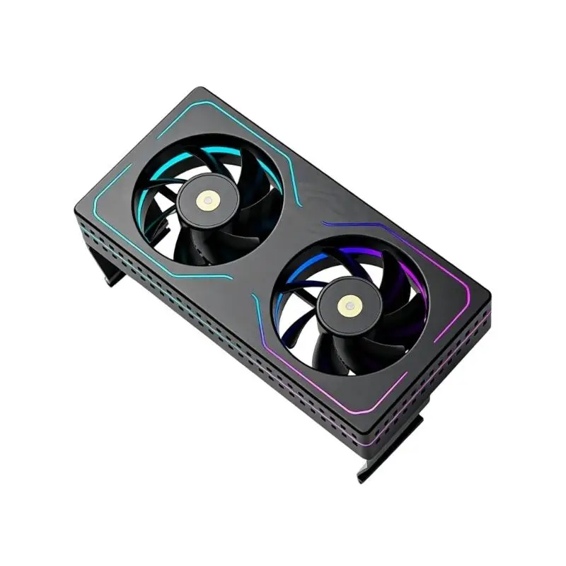 R53C ARGB Computer Memory Heatsink for DDR/DDR2/DDR3/DDR4/DDR5 Memory Heatsink Active Cooling Easy Installation Accessories