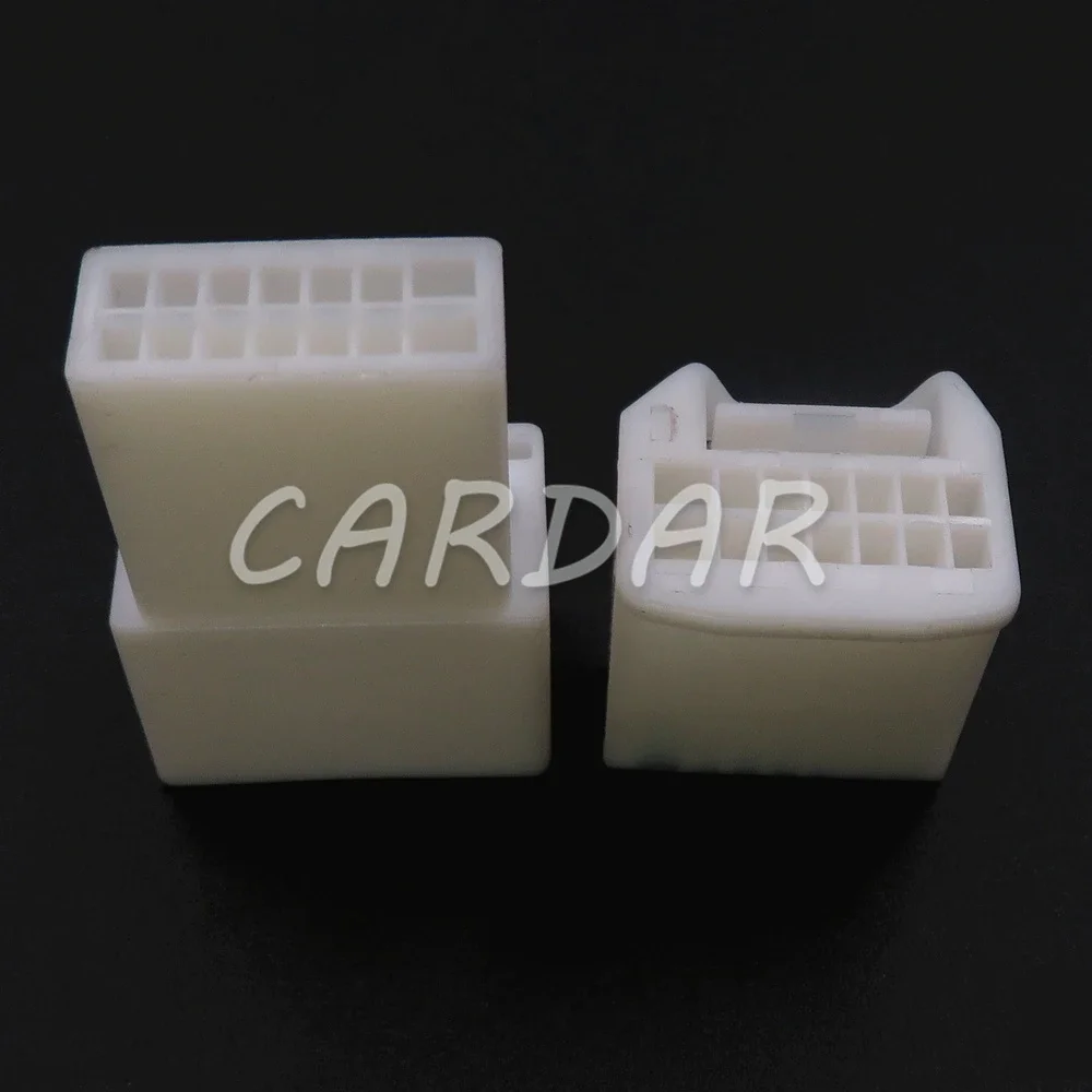 1 Set 14 Pin White Connector Miniature Auto Docking Wiring Socket AC Assembly Car Electric Cable Harness Composite Plug