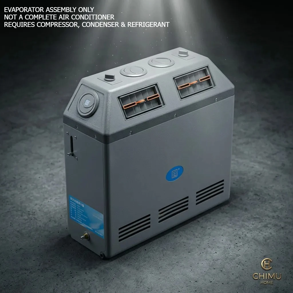 【CHIMU HOME】 for Car AC Evaporator Assembly 12V 24V Portable Air Conditioner for Truck Crane Shovel Excavator Modification
