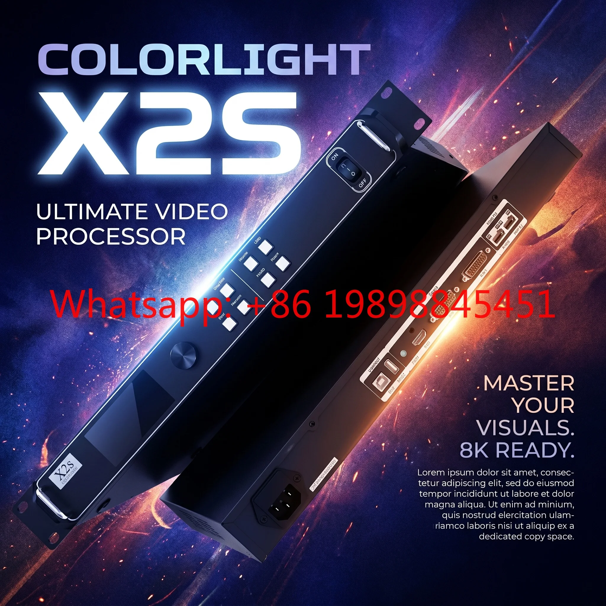 Professional LED Display Control Solution Colorlight X2S Video Processor