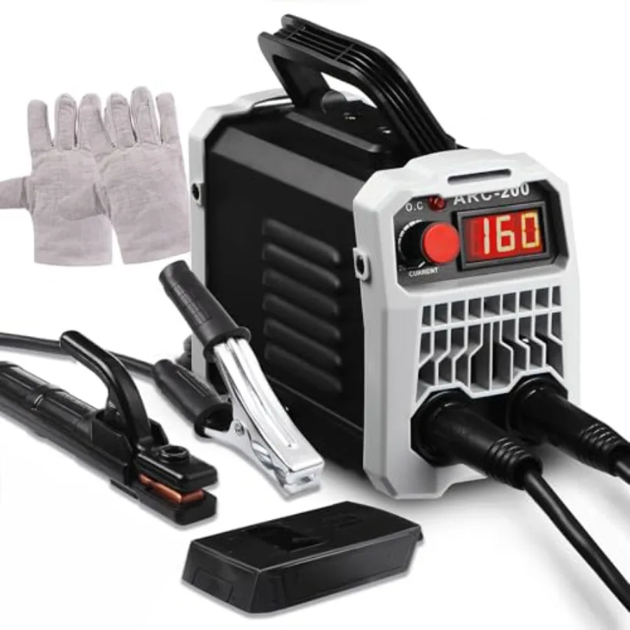 

Сварочный аппарат Stick Welder ARC200 110В, портативный мини-электросварочный аппарат IGBT-инвертор с защитой от перегрева и функцией совместной работы